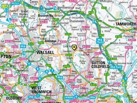 Sutton Coldfield Map - United Kingdom