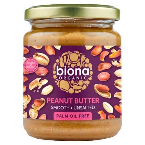 BUTTER - BIONA ORGANIC PEANUT BUTTER - CRUNCHY 250GR - Mgarr Farms