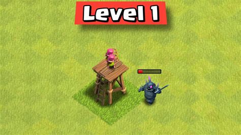 How STRONG is Level 1 Archer Tower - Clash of Clans - YouTube