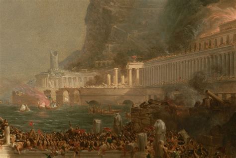 Narrative Painting - Thomas Cole, The Course of Empire: Destruction, 1836