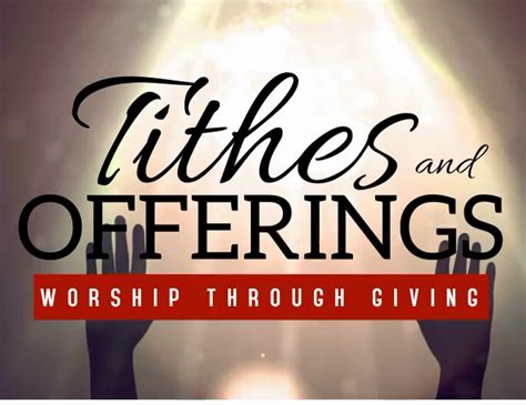 Tithes And Offering Background