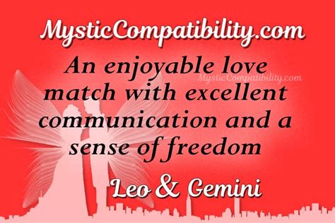 Leo Gemini Compatibility - Mystic Compatibility