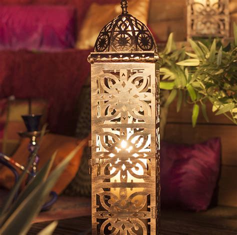 modern moroccan lantern large by garden leisure | notonthehighstreet.com