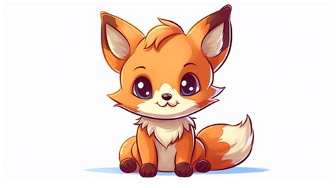 Premium AI Image | Cute chibi Fox Vector style Drawing 2d 8k UHD ...