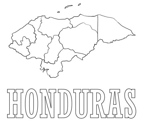 Honduras Flag Coloring Page - Free Printable Coloring Pages for Kids