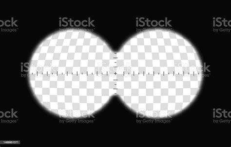 Binoculars Spy View Telescope Aim Sight Periscope Lens View Vector Isolated Illustration Stock ...