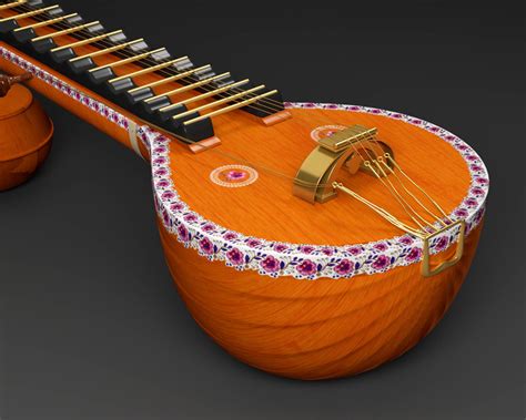 Veena Music Instrument 3D model | CGTrader