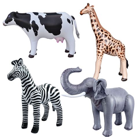 Giant Inflatable Animals Balloons Children's Pool Toys Giraffes Zebras ...