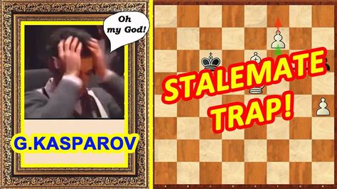 Chess BLUNDER by Garry Kasparov! ♔ Traps and Stalemate in chess ♕ - YouTube