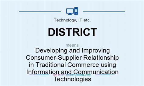 DISTRICT - Developing and Improving Consumer-Supplier Relationship in Traditional Commerce using ...