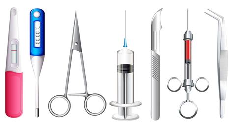 Different kinds of medical equipment 303137 Vector Art at Vecteezy