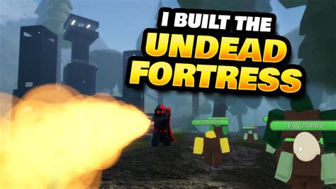 I Built the Entire Fortress in Undead Defense Tycoon Roblox - YouTube