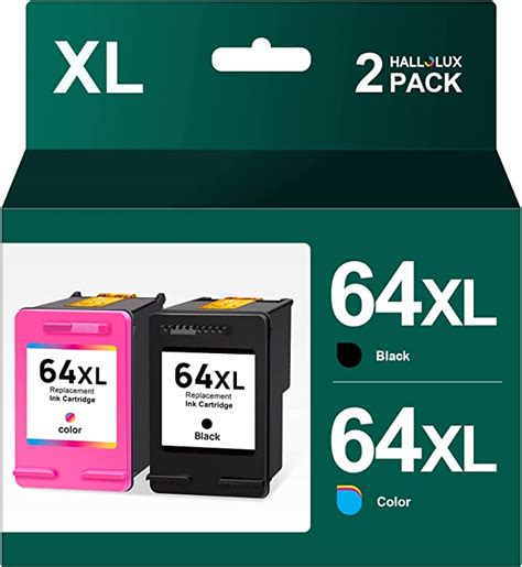 64XL for HP 64 Ink Cartridges Black Color Combo Pack High Yield ...