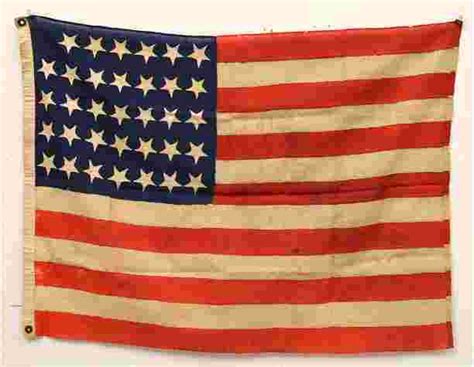 34 star Civil War U.S. flag 1861-1863