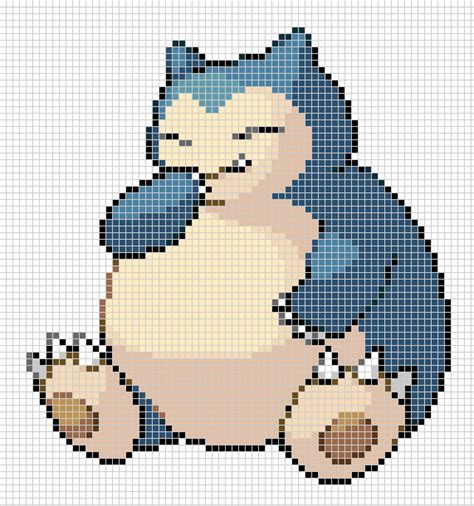 #143 Snorlax | Pixel art pokemon, Pokemon cross stitch, Pokemon cross ...