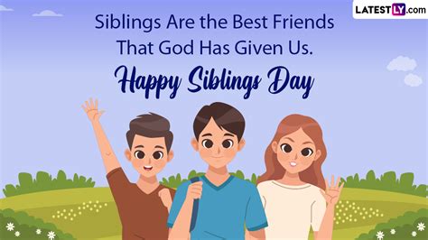 Festivals & Events News | National Siblings Day 2024 Greetings, WhatsApp Messages, Facebook ...