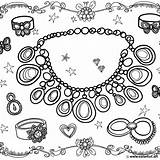 Fairy jewelry coloring Page Download Or Print For Free sketch template