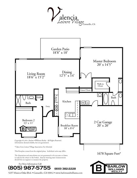 Floor Plans - Leisure Village, Camarillo