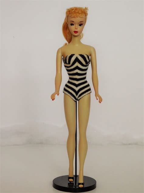 1959-60 ORIGINAL BARBIE DOLL #3 Blond #850 A/O with BOX & VHTF STAND! - O'Smiley's Dolls ...