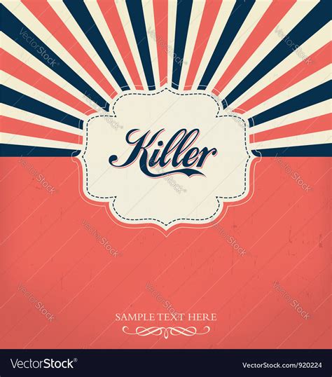 Retro Template Royalty Free Vector Image - VectorStock