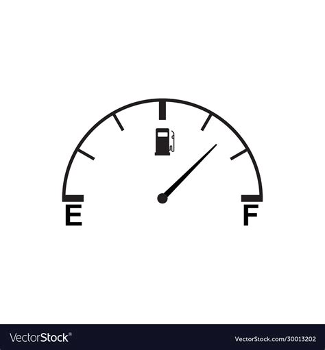 Full fuel gauge icon Royalty Free Vector Image