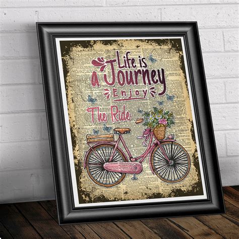 Wall Art Life is a Journey Quote Inspirational Quote Home - Etsy