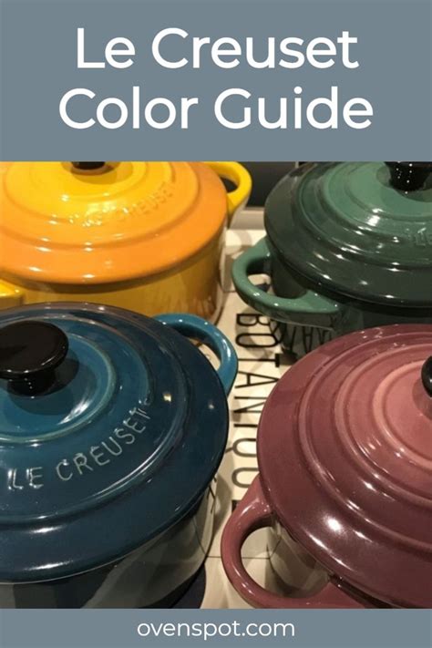 Le Creuset Color Guide | Le creuset colors, Le creuset, Creuset