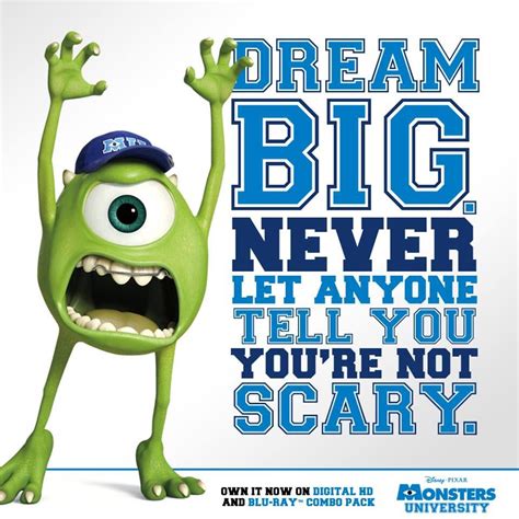 Monsters university | Monsters university quotes, Monster university, Monsters inc quotes