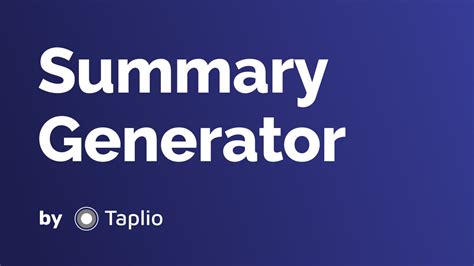 LinkedIn Summary Generator - Free Profile Summary Generator, by Taplio