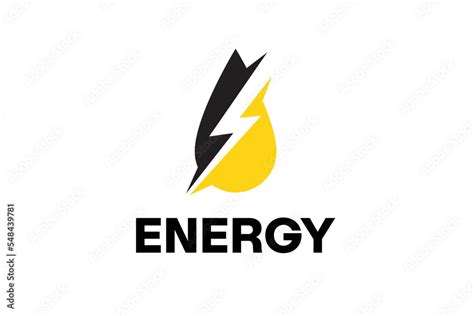 Thunder Energy Drink Logo Design Stock Vector | Adobe Stock