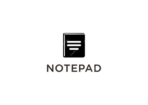 Premium Vector | Notepad logo design vector illustration