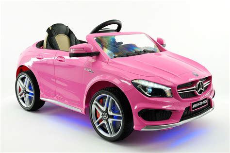 Mercedes CLA45 AMG 12V Kids Ride-On Car with Parental Remote | Pink