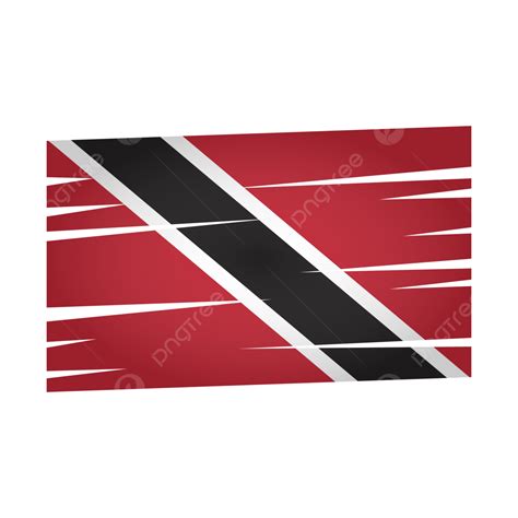 Trinidad And Tobago Flag Vector With Transparent Background, Trinidad ...