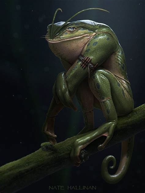 Frog Warrior (anuran warrior) | Creature art, Concept art, Fantasy ...