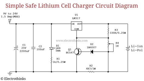 12v Lithium Battery Charger Circuit Diagram