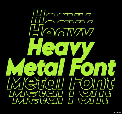 Heavy Metal Font Text Effect and Logo Design Font