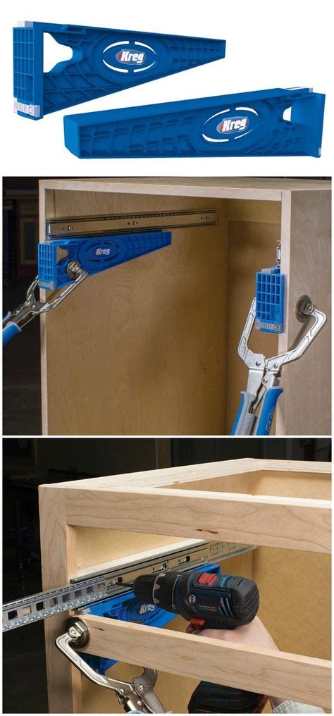 Kreg Drawer Slide Jig. Install drawer slides the fast, easy way for drawers that fit perfectly ...