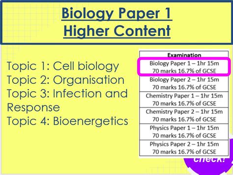 Biology Paper 1 Revision AQA Trilogy Higher | Teaching Resources