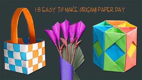 18 EASY-TO-MAKE ORIGAMI PAPER DIYs | TOTALLY COOL PAPER CRAFTS | SIMPLE CRAFTS - YouTube