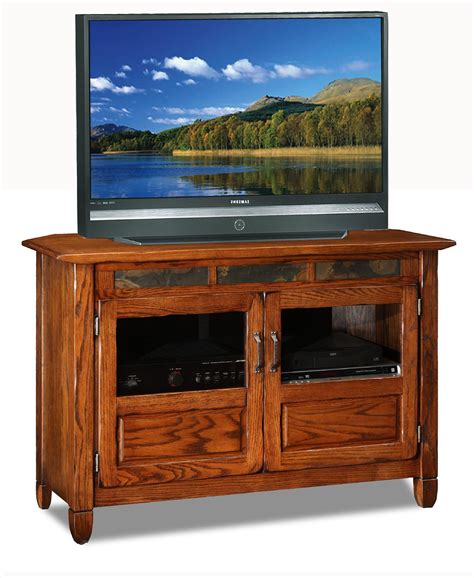 Leick Riley Holliday 46" TV Stand/Tall - Distressed Rustic Oak Finish
