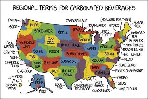 xkcd: Carbonated Beverage Language Map