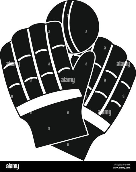 Cricket gloves logo. Simple illustration of cricket gloves vector logo for web design isolated ...