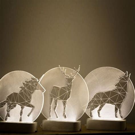 Animals with a Full Moon Decorative Lamp - ApolloBox