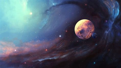 1920x1080 5K Space Wallpaper (25+ images) | Moon stars art, Planets wallpaper, Moon and stars ...