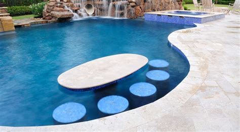 Bar Stools, Tables and Swim-Up Bars – Customizing Your Swimming Pool Luxury Pools Backyard ...