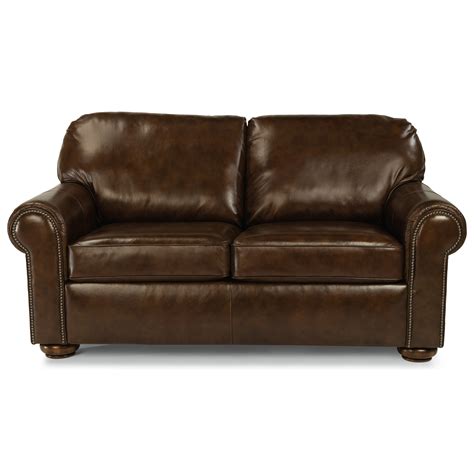 Flexsteel Preston Traditional Full Sleeper Sofa with Nailhead Trim ...