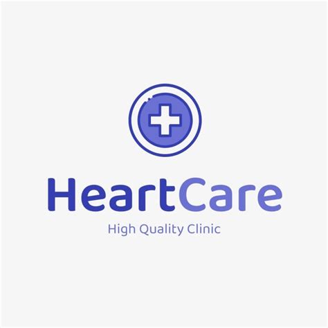 Customize for free this Linear Heart Care Clinic Logo template