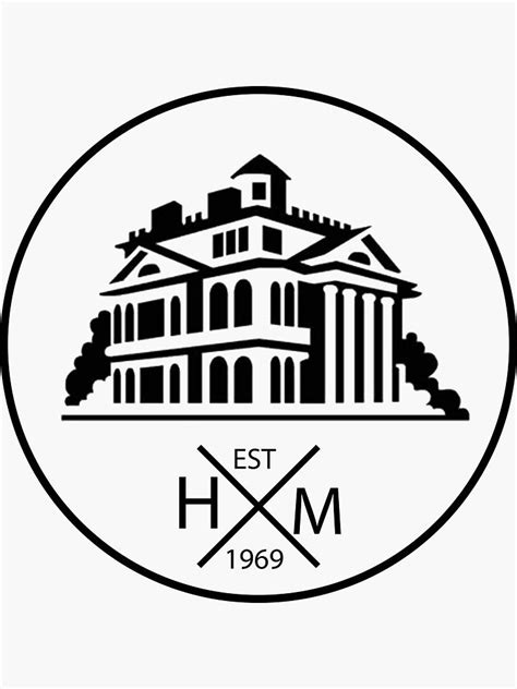 "Haunted Mansion Logo" Sticker by ijsw | Redbubble Logo Sticker, Sticker Design, House Logos ...