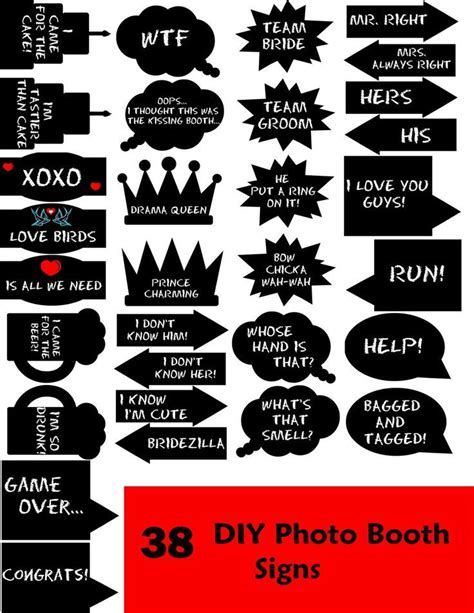 Funny+Sayings+Photo+Booth+Props+Printable | Wedding photo booth props ...