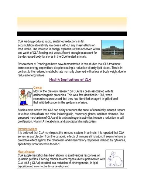 Health benefits of Conjugated linoleic acid